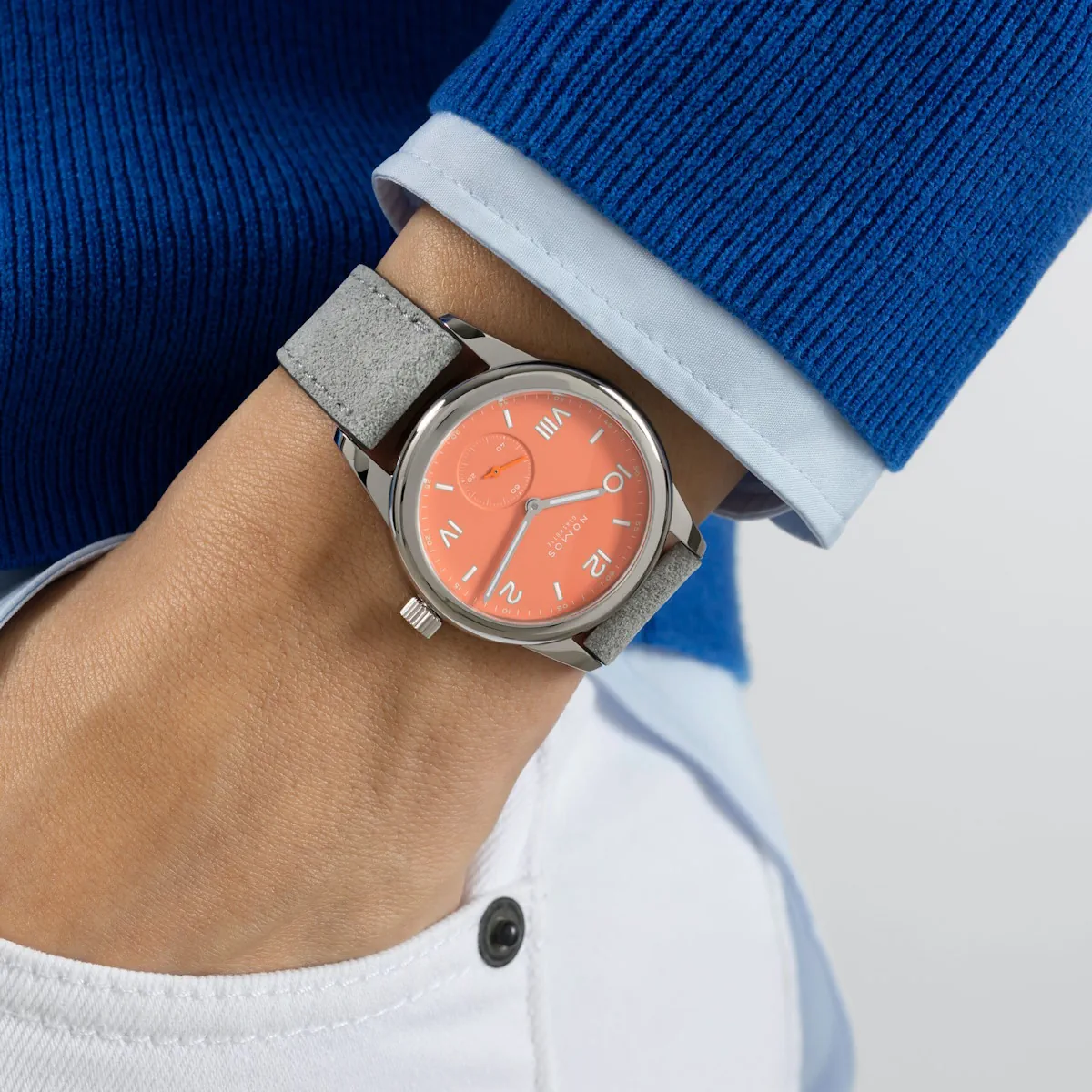 NOMOS Club Campus cream coral - Image 4